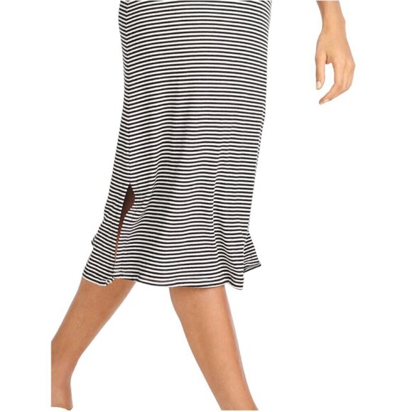 Talbots Stripe Sleeveless Henley Dress, PXL - Picture 10 of 12